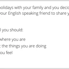 Instrucciones para escribir una carta informal en inglés: describe tus vacaciones, actividades y sentimientos a un amigo.
