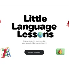 Aprende idiomas con "Little Language Lessons", una serie de mini experimentos de Google Labs. ¡Descubre el mundo con Gemini!