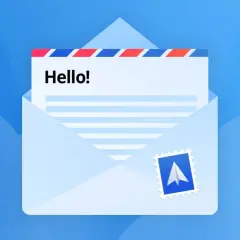 Un sobre abierto con un sello de avión de papel. Aprende cómo saludar en un email formal.