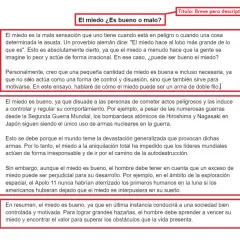 El ensayo "¿El miedo es bueno o malo?" explora cómo el miedo puede ser un arma de doble filo, disuadiendo el peligro pero también limitando el progreso.