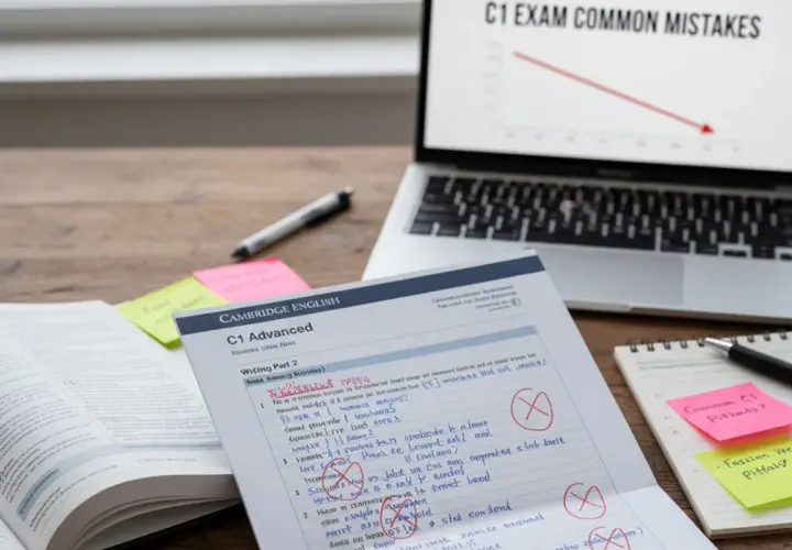 Estudio para el C1 Advanced, con notas sobre errores comunes. ¡Hay que aprobar todas las partes del C1!