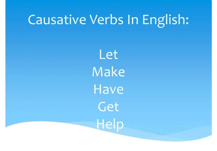 Verbos causativos en inglés: Let, Make, Have, Get, Help. Aprende a usarlos para que otros hagan cosas.