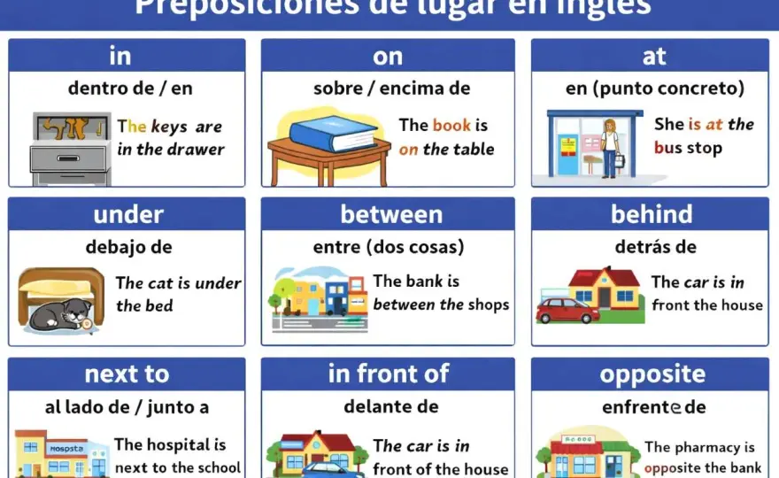 Preposiciones en inglés B1 - guía clara para usarlas bien