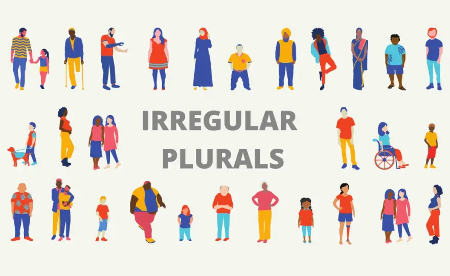 Plurales irregulares en inglés - patrones, ejemplos y errores