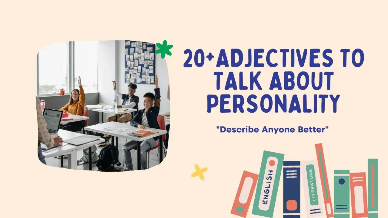 Estudiantes participando en clase, aprendiendo adjetivos de personalidad para describir a cualquiera mejor.