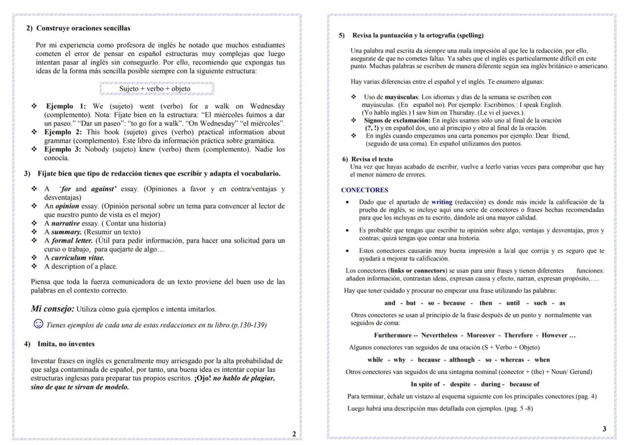 Conectores para tu ensayo de opinión: úsalos para unir frases, añadir información, contrastar ideas o expresar causa.