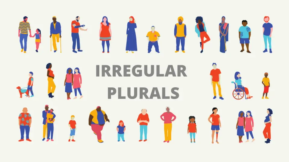 Plurales irregulares en inglés - patrones, ejemplos y errores